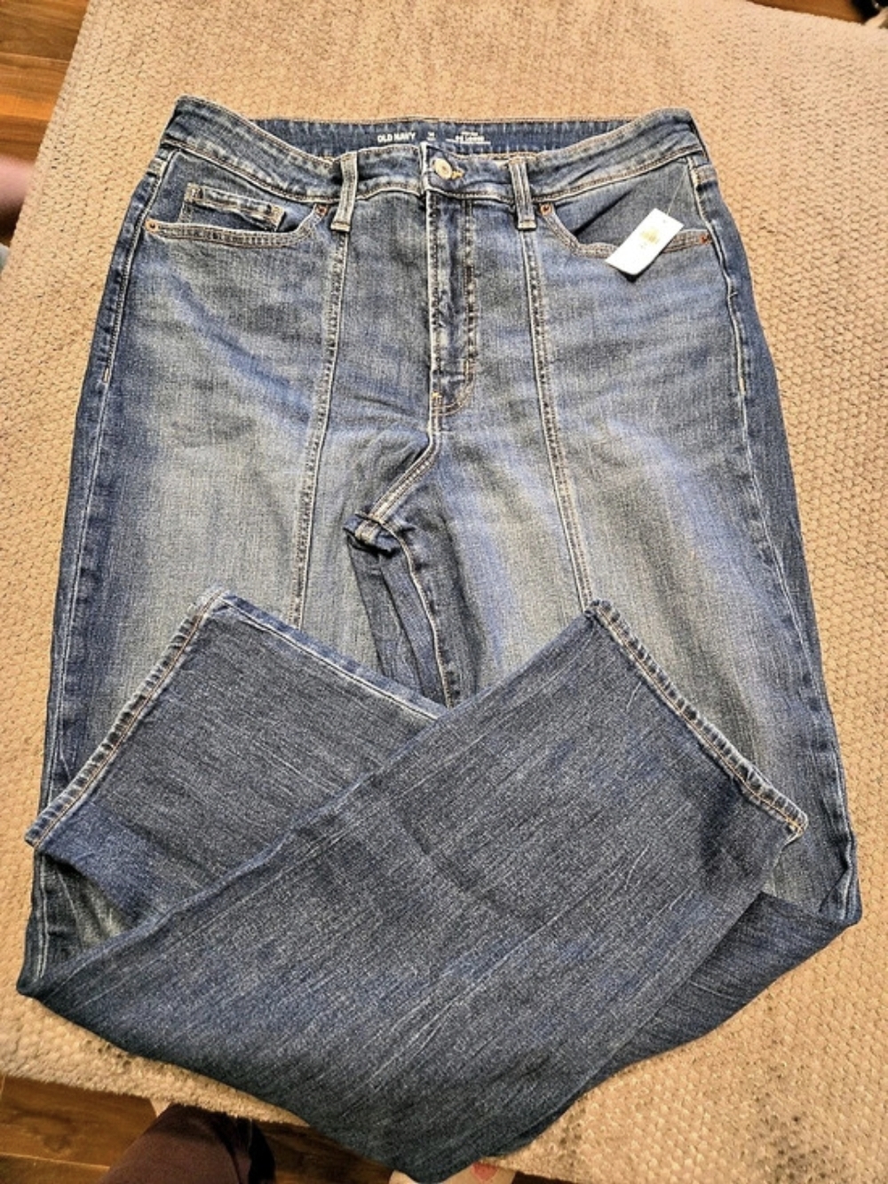 Old Navy High-Waisted OG Loose Jeans Loose-Fit Blue Jeans